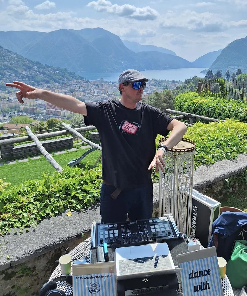 DJ Nick Lugano lake view